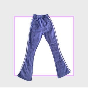Pretty Little Thing purple bell track pant